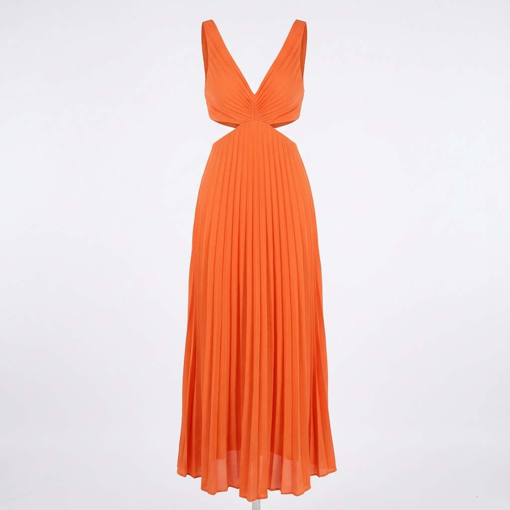 Cindy | Women's V-Neck A-Line Midi Dress