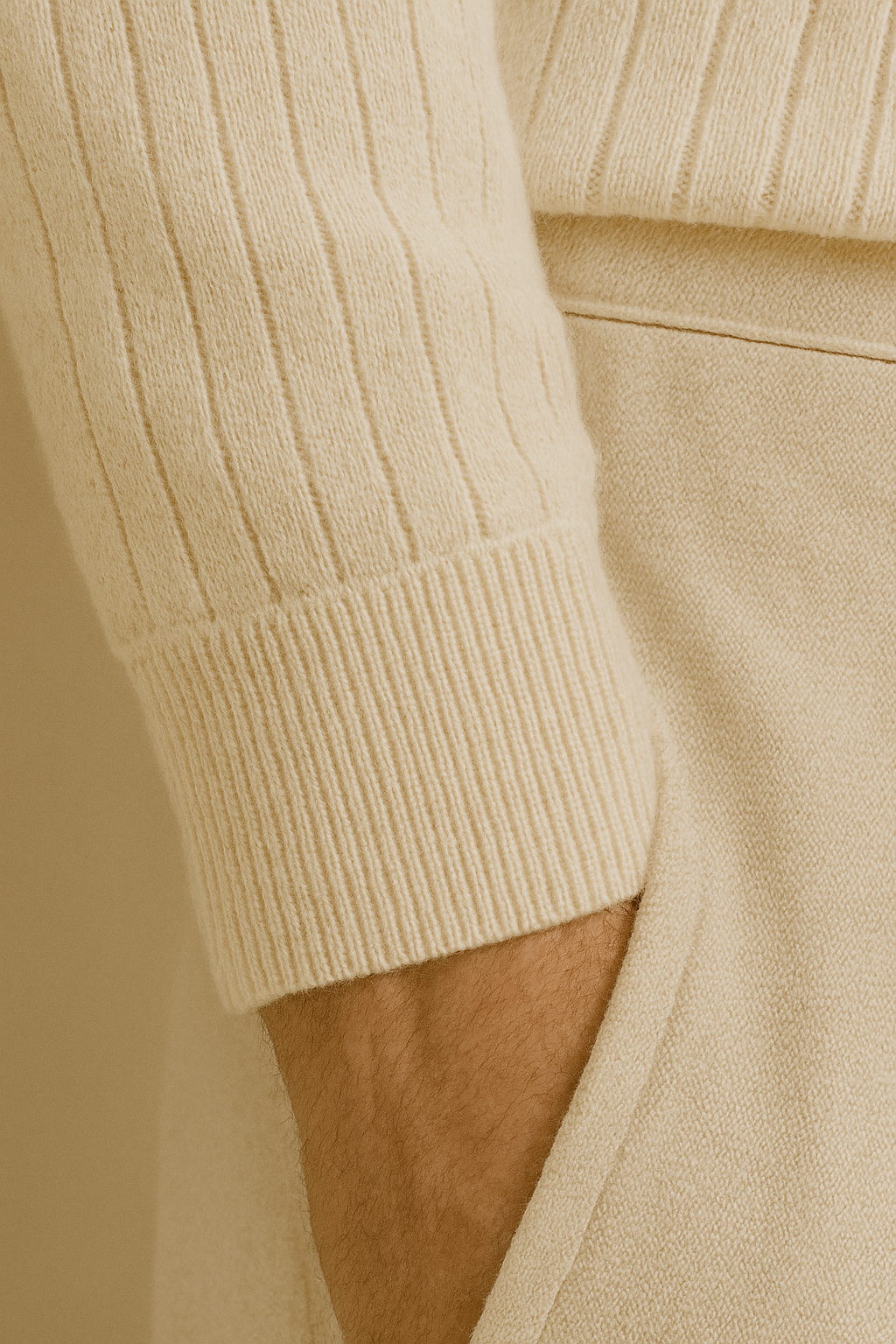 Men's Classic Cotton Long Sleeve Polo Sweater