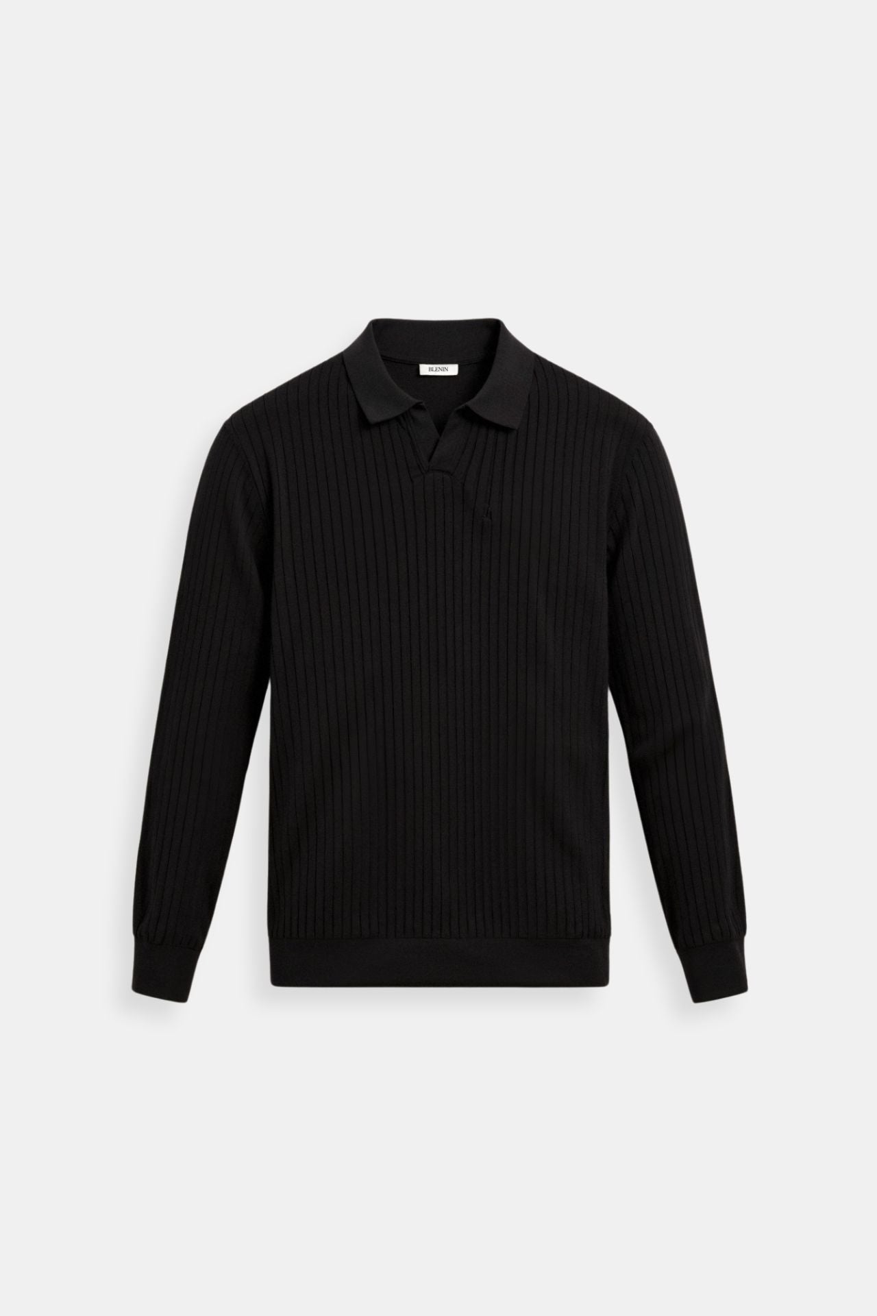 Men's Classic Cotton Long Sleeve Polo Sweater