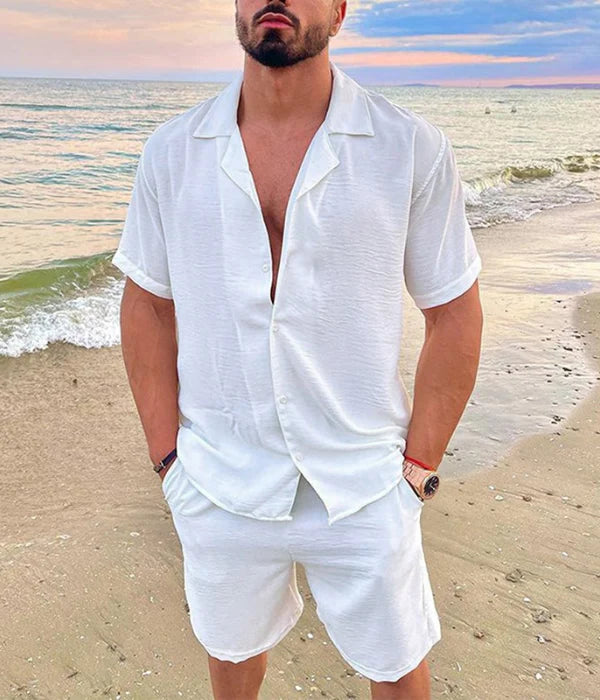Old Money Ribbed Leisure Set for Men