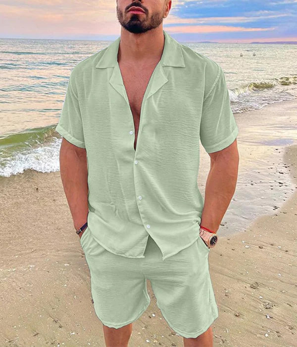 Old Money Ribbed Leisure Set for Men
