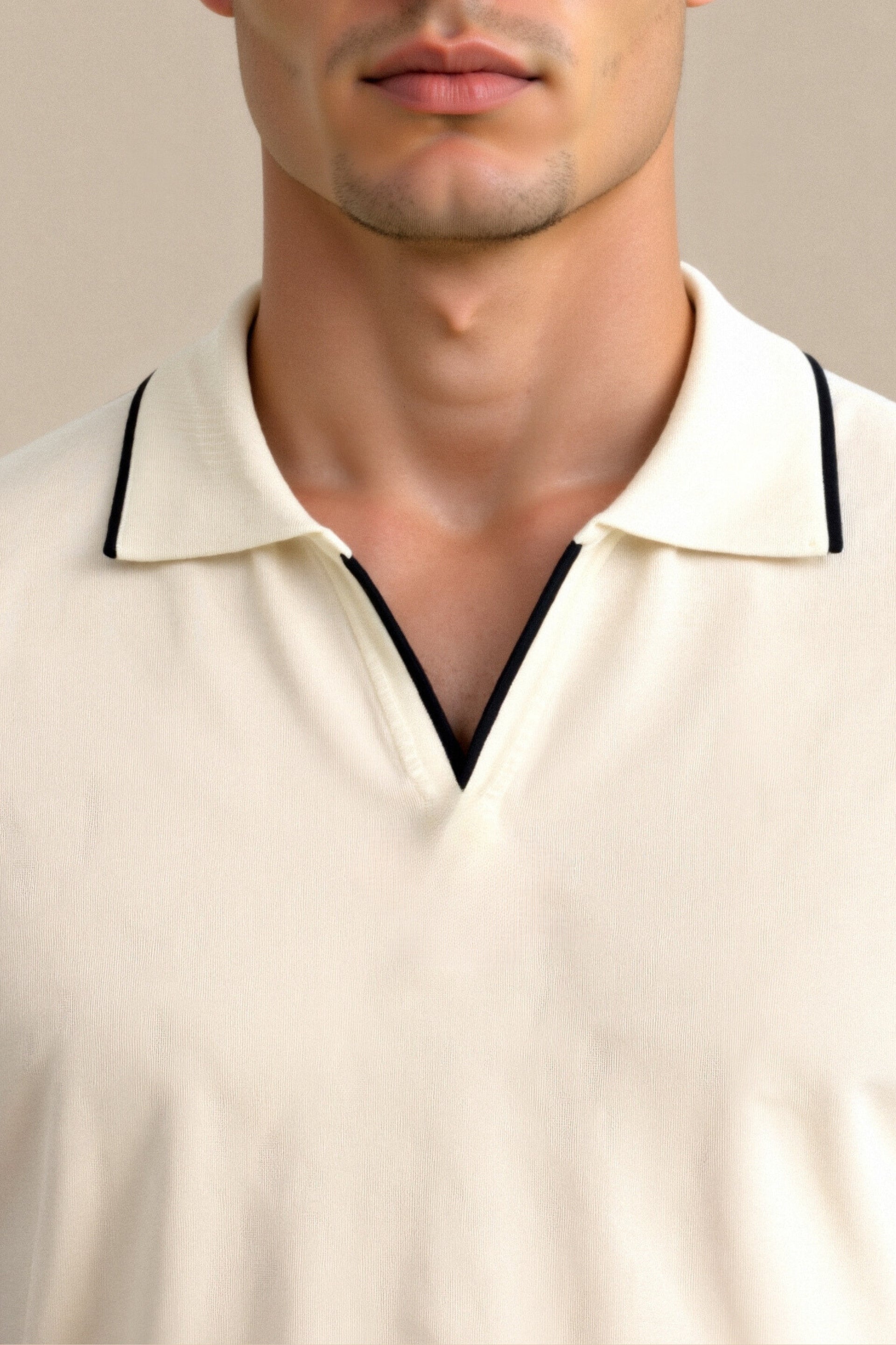 Casual Color Block Slim Fit Polo Shirt for Men
