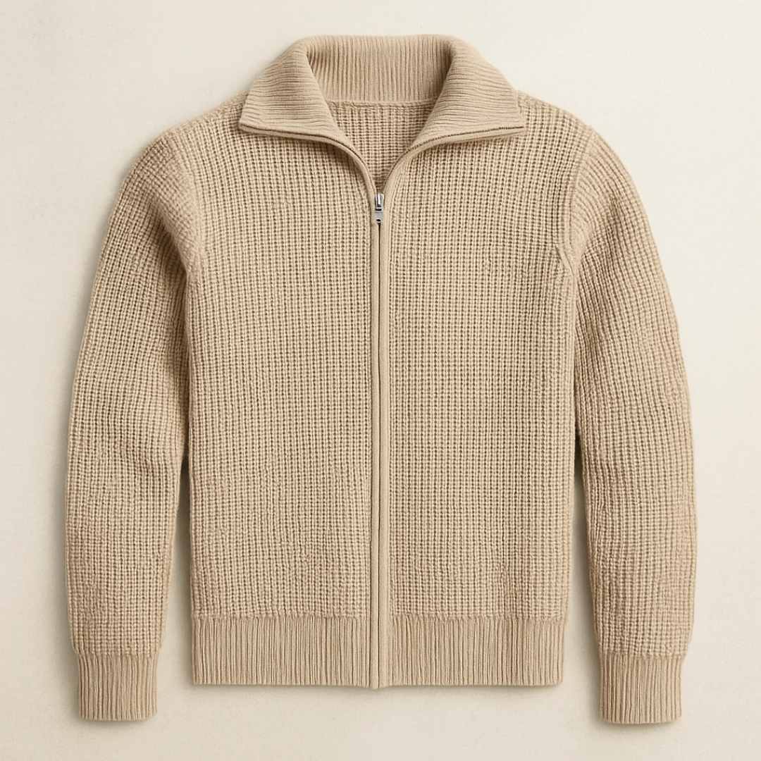 Elegant Knitted Open-Front Sweater