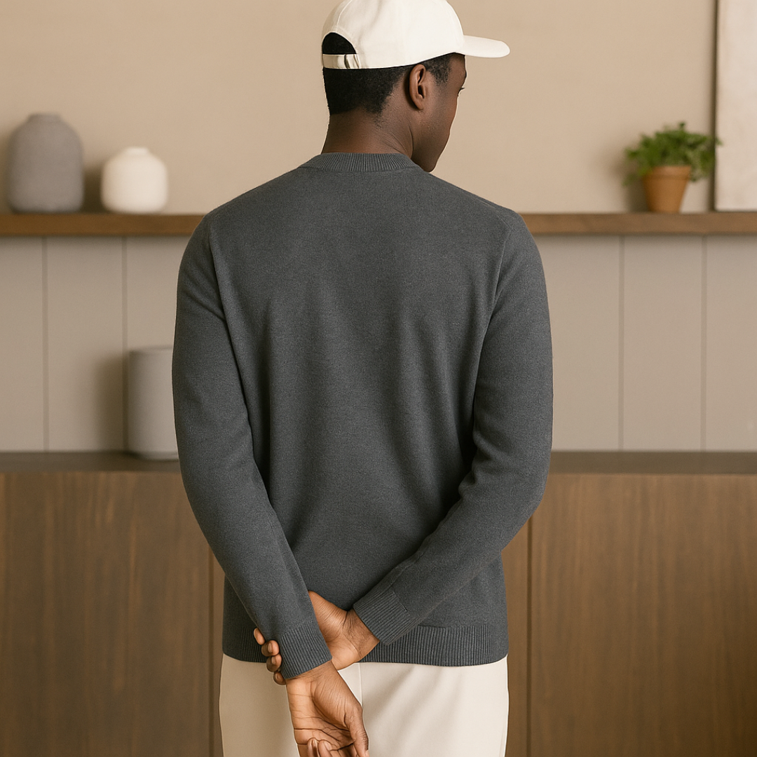 Elegant Cashmere Sweater for Men – Turtleneck Popover Design, Luxurious Softness, Perfect for Autumn/Winter