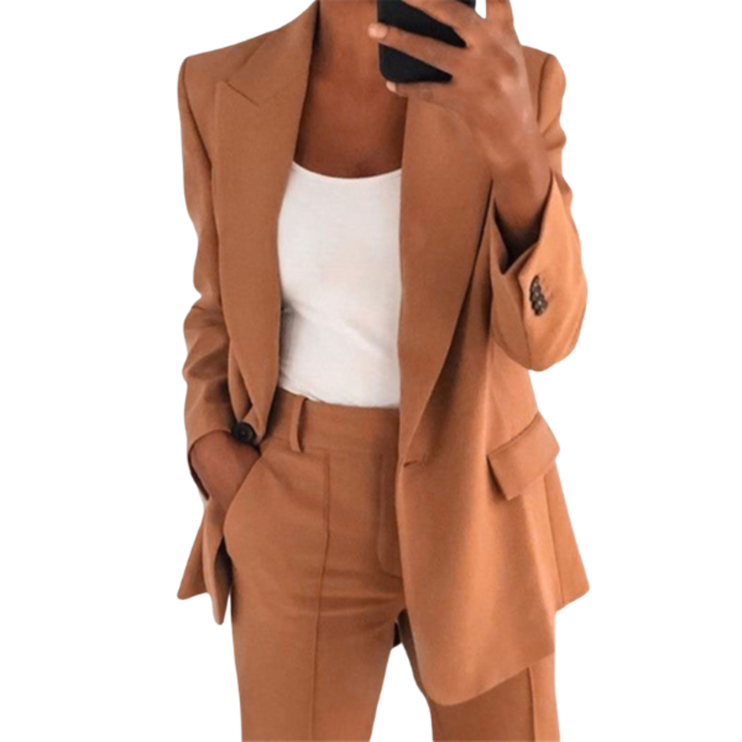 Women's Elegant Blazer Suit Two Piece Set