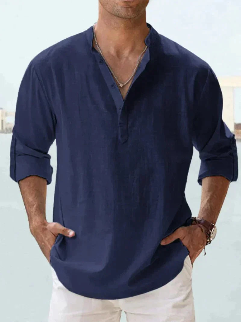 CLASSIC BREATHABLE LINEN SHIRT FOR MEN