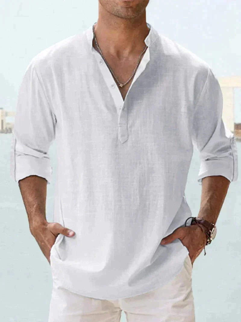 CLASSIC BREATHABLE LINEN SHIRT FOR MEN