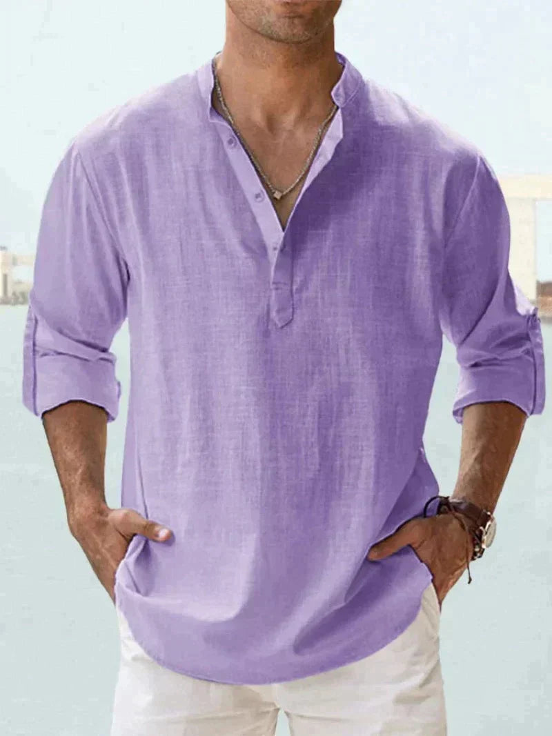 CLASSIC BREATHABLE LINEN SHIRT FOR MEN