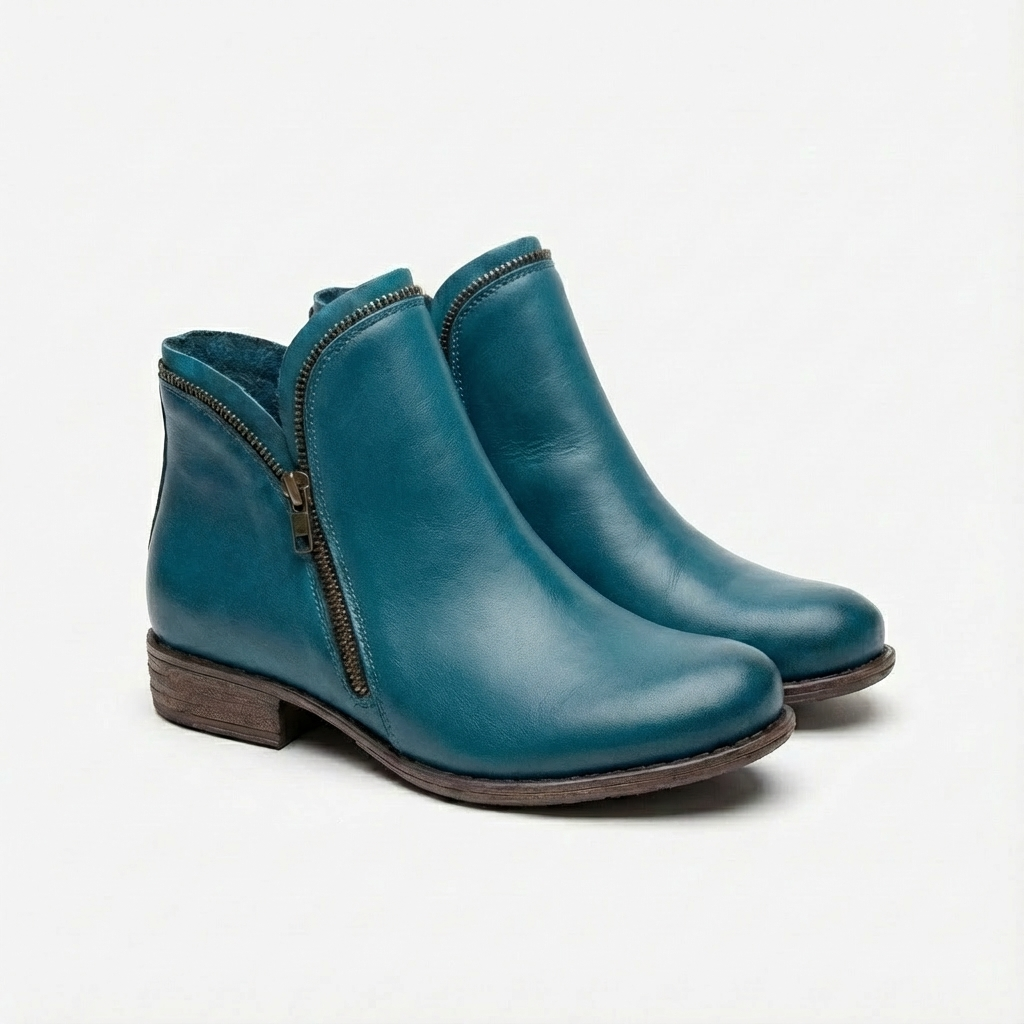 Faith | Women's Zipper Low Heel Ankle Boots