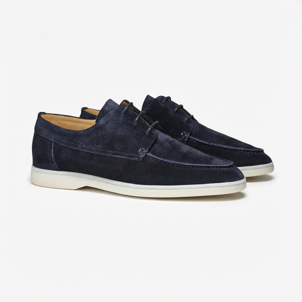 George | Men's Boat Shoes With Lace-Up Design And Low Profile | Coastal