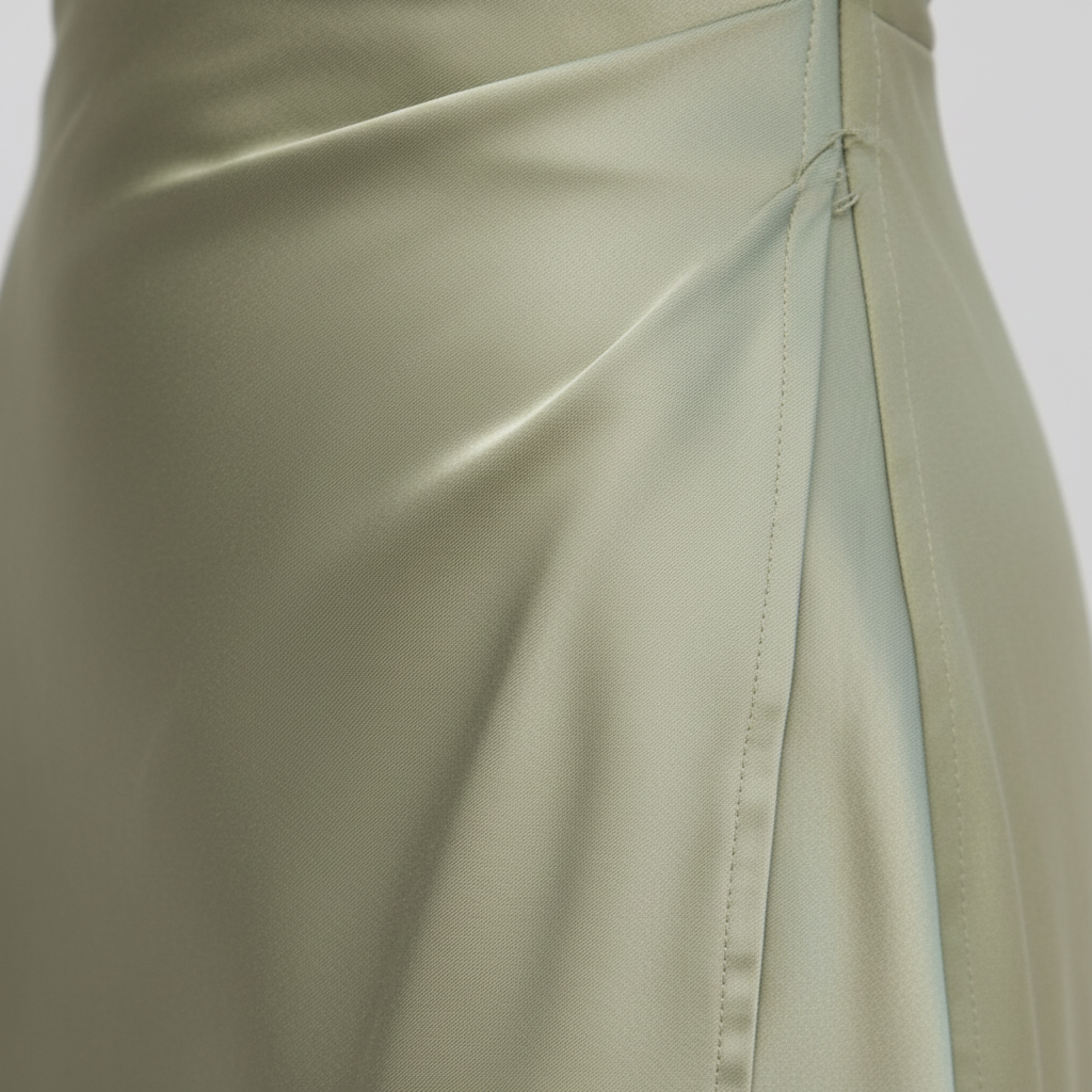 Grace | Women's Sage Green Maxi Dress With One-Shoulder Neckline And Thigh Slit | Elegant