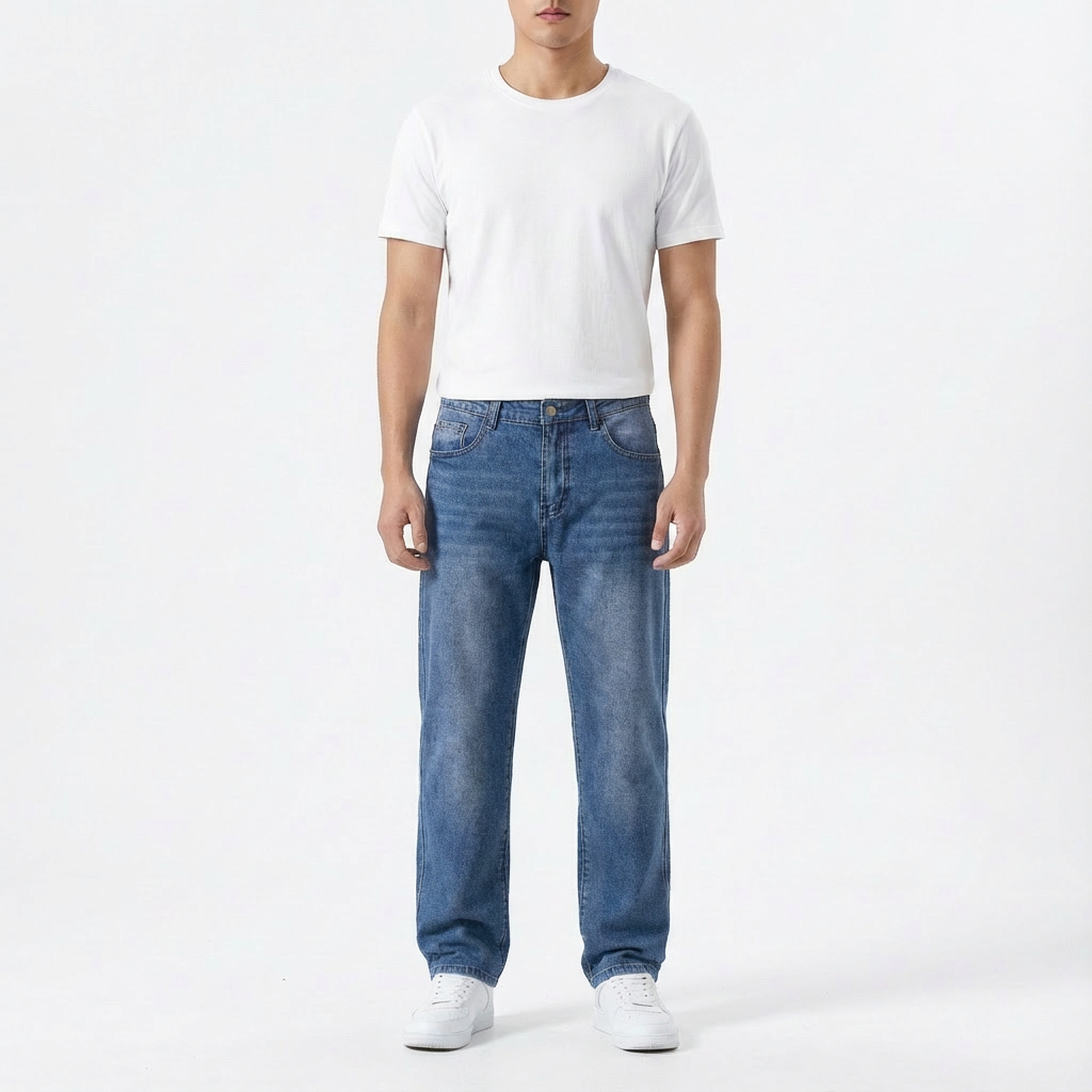 Harry | Men's Comfort Fit Jeans With Washed Finish And Straight Cut | Everyday