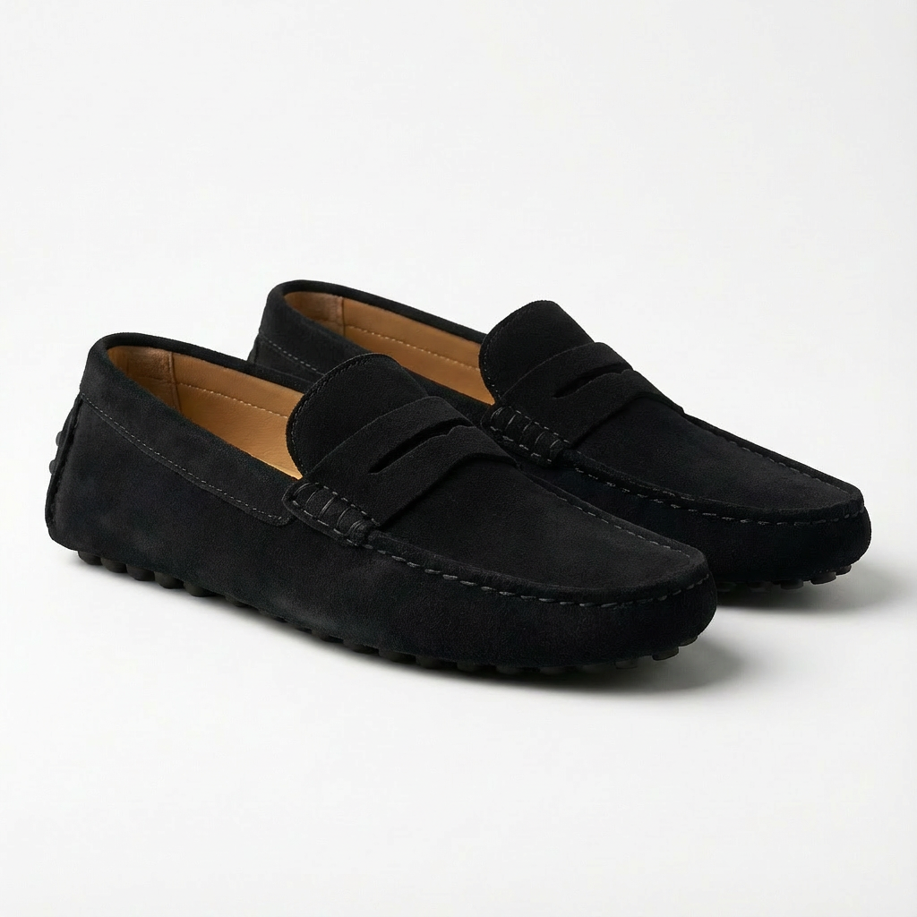 Harry | Men's Driving Loafers With Penny Strap And Low Profile | Smart
