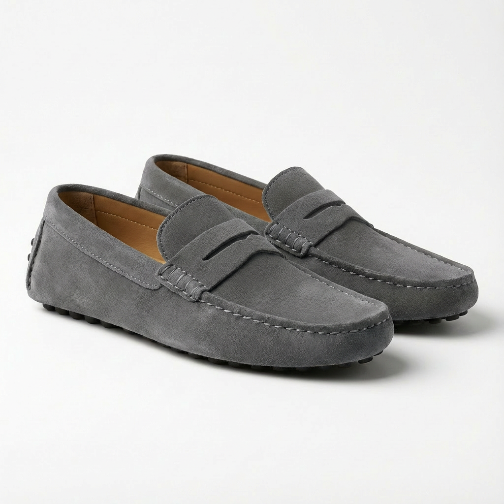 Harry | Men's Driving Loafers With Penny Strap And Low Profile | Smart