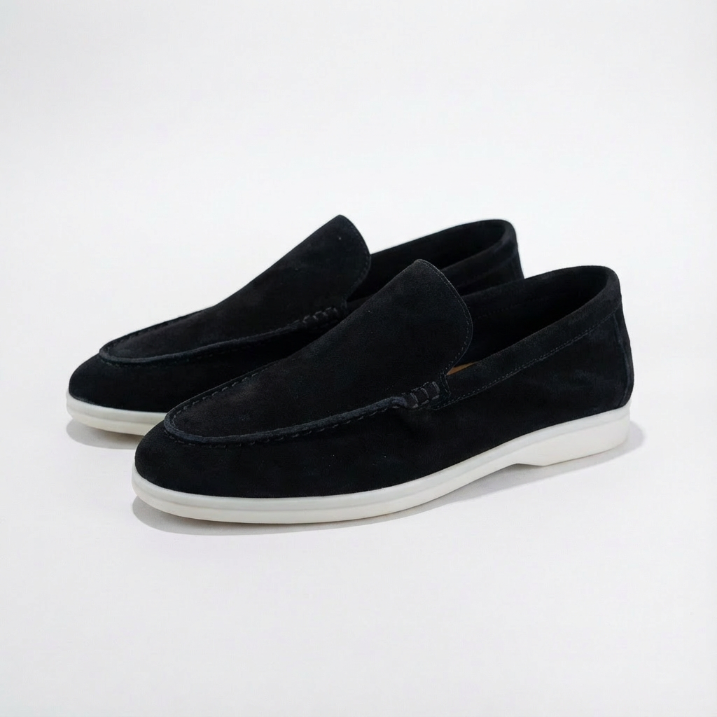 Harry | Men's Loafers With Slip-On Design And Contrast Sole | Laid-Back