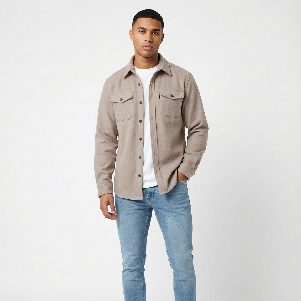 Harry | Men's Overshirt With Chest Pockets And Button-Up Design | Laid-Back