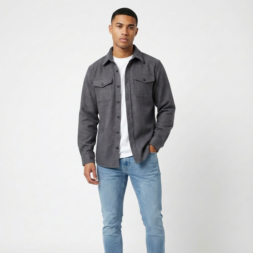 Harry | Men's Overshirt With Chest Pockets And Button-Up Design | Laid-Back
