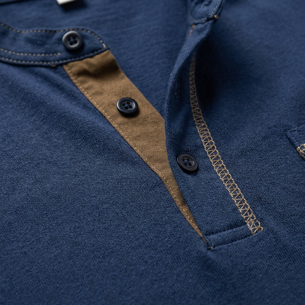 Harry | Men's Polo Shirt With Contrast Stitching And Chest Pocket | Casual