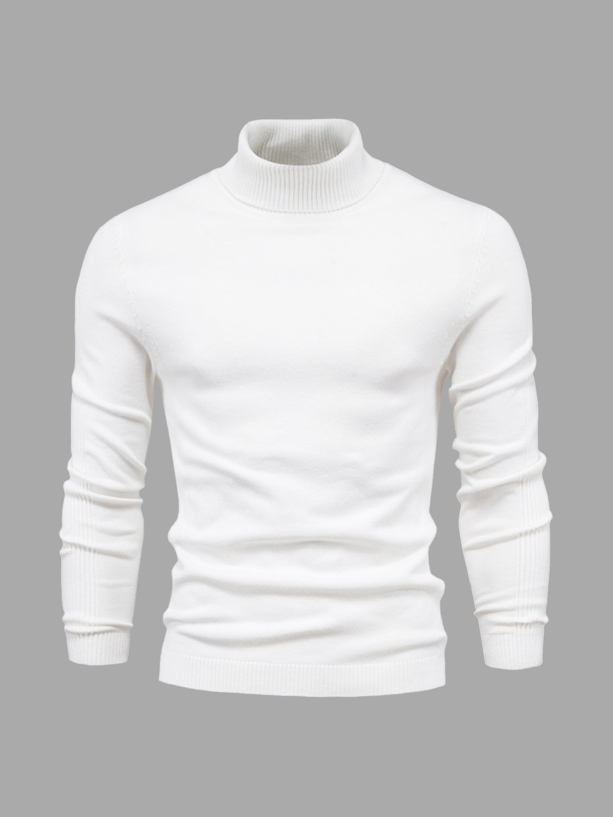 Men's Jumper With Ribbed Roll Neck | Knit