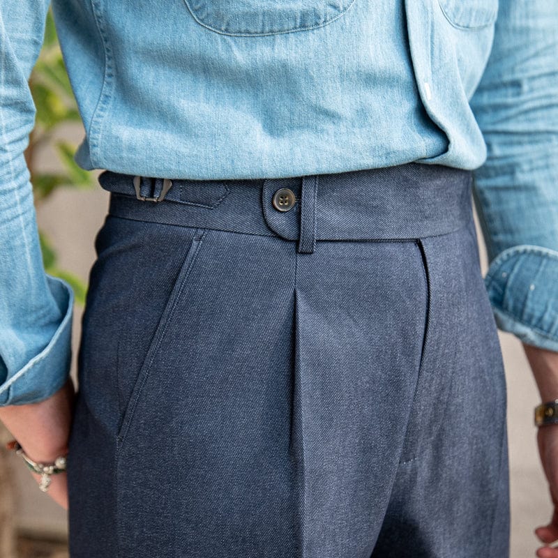 High Waist Men's Trousers – Tailored Fit in Premium Fabric for Comfort and Style