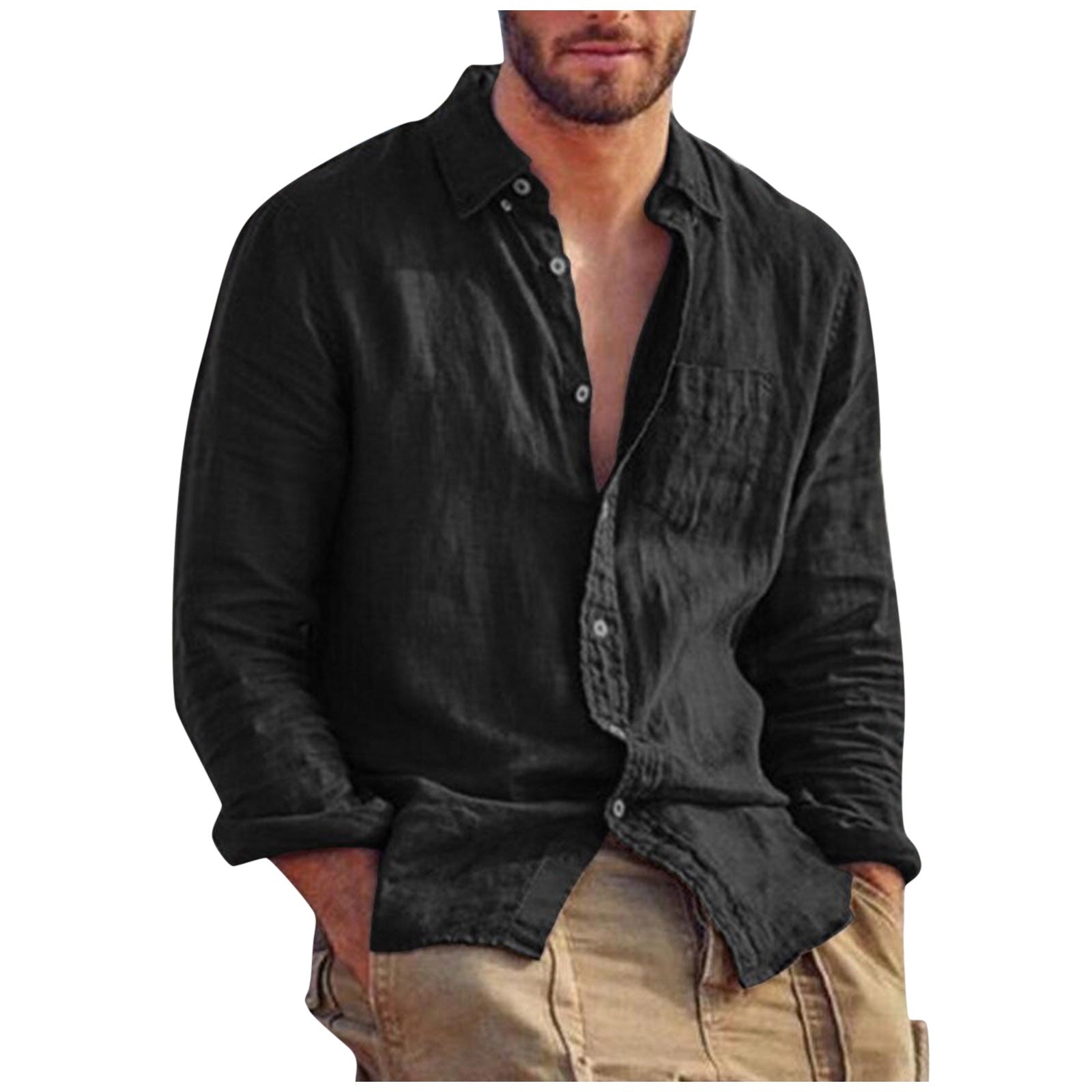 Breathable Linen Shirt for Men