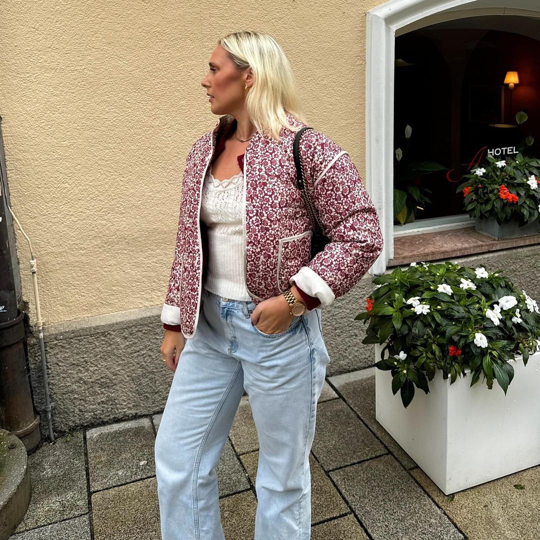 LILY FLORAL OVERSIZED JACKET FOR WOMEN