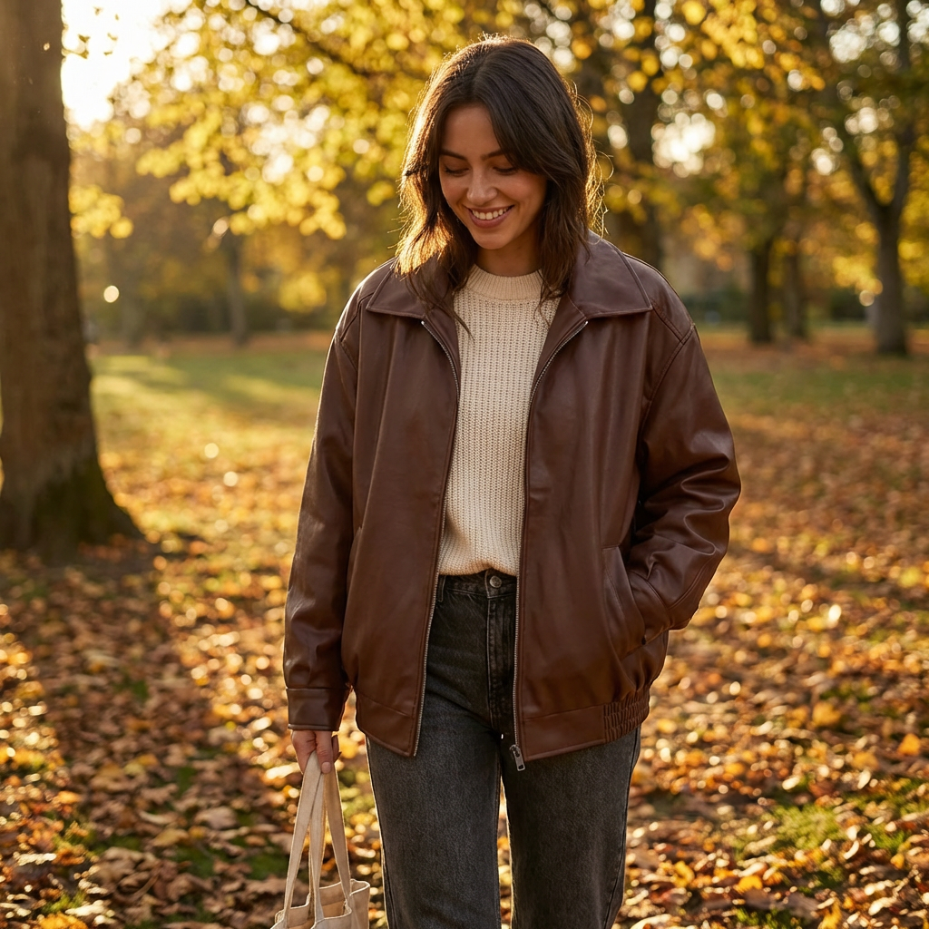 Isla | Women's Jacket With Zip Front And Gathered Cuffs | Urban