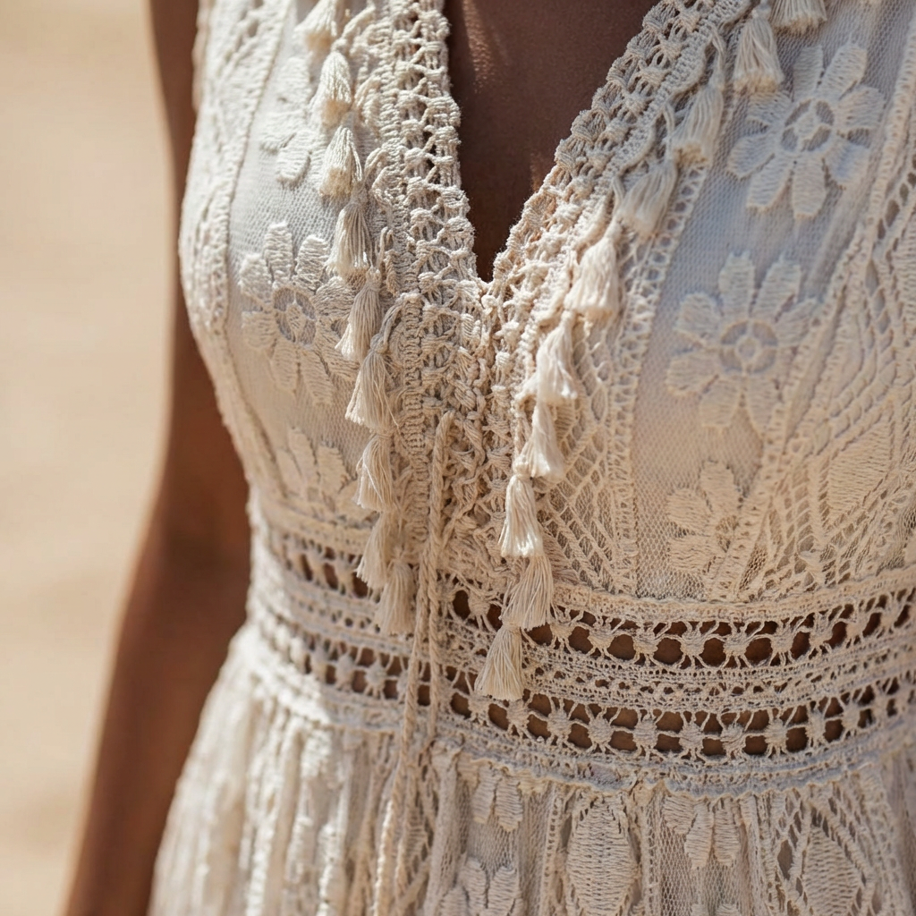 Isla | Women's Maxi Dress With V-Neckline And Side Slits | Bohemian