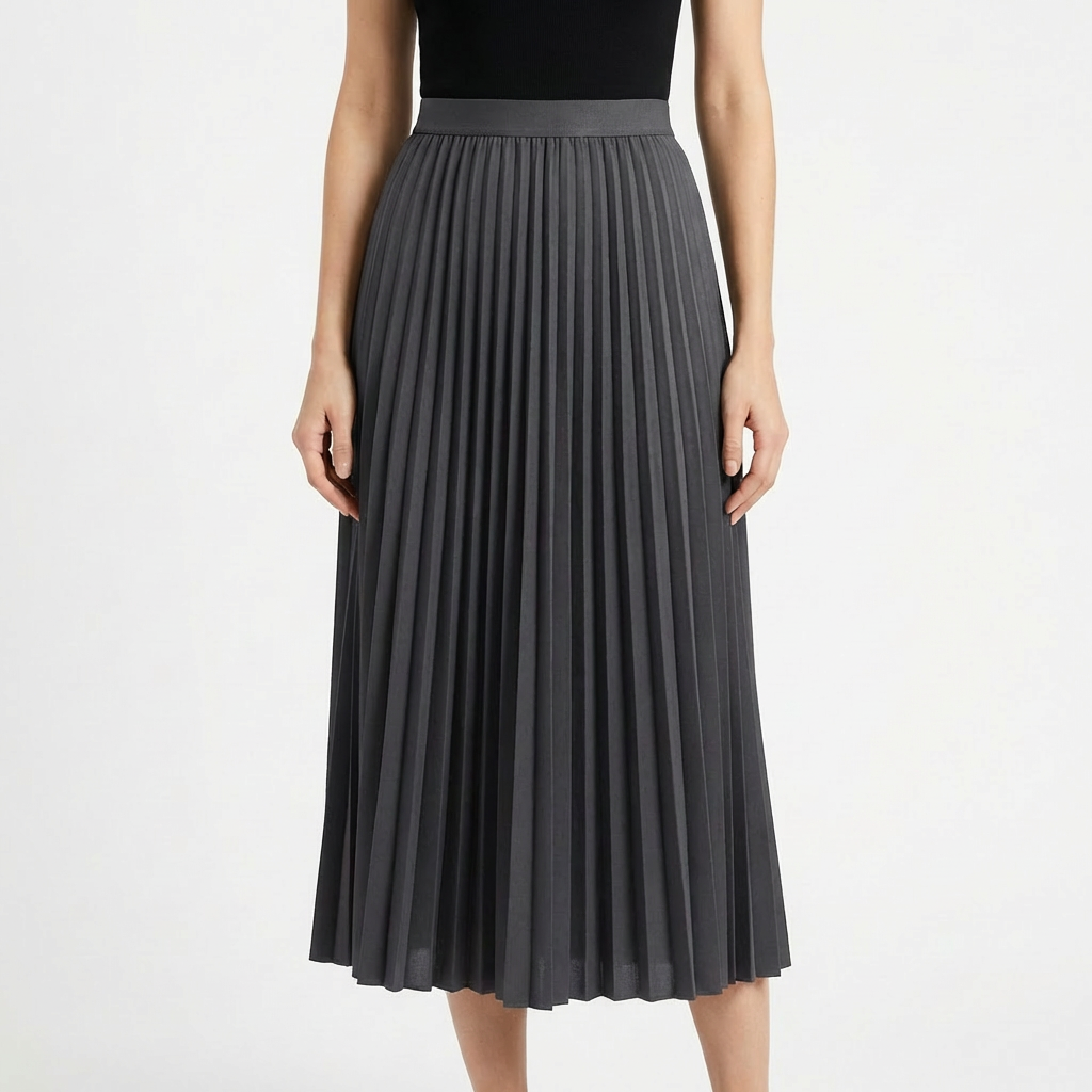 Isla | Women's Pleated Skirt With Accordion Pleats And Midi Length | Elegant