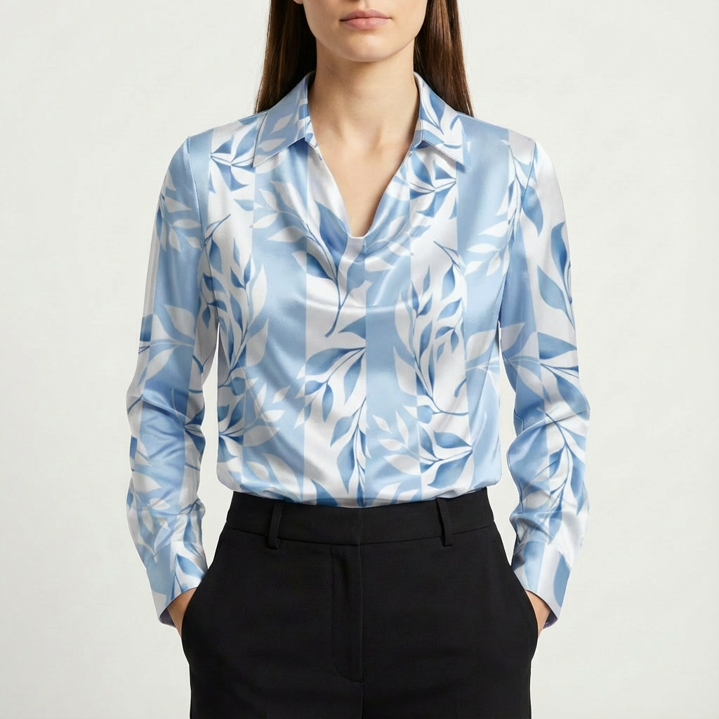 Ivy | Women's Long Sleeve Cowl Neck Blouse