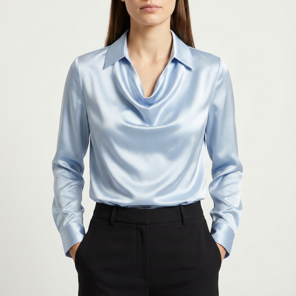 Ivy | Women's Long Sleeve Cowl Neck Blouse