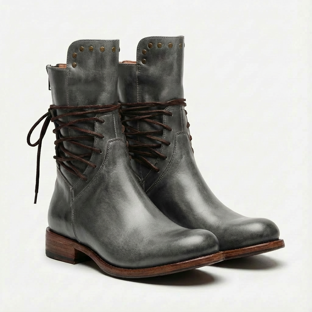 Jamie | Women's Lace-Up Mid-Calf Combat Boots