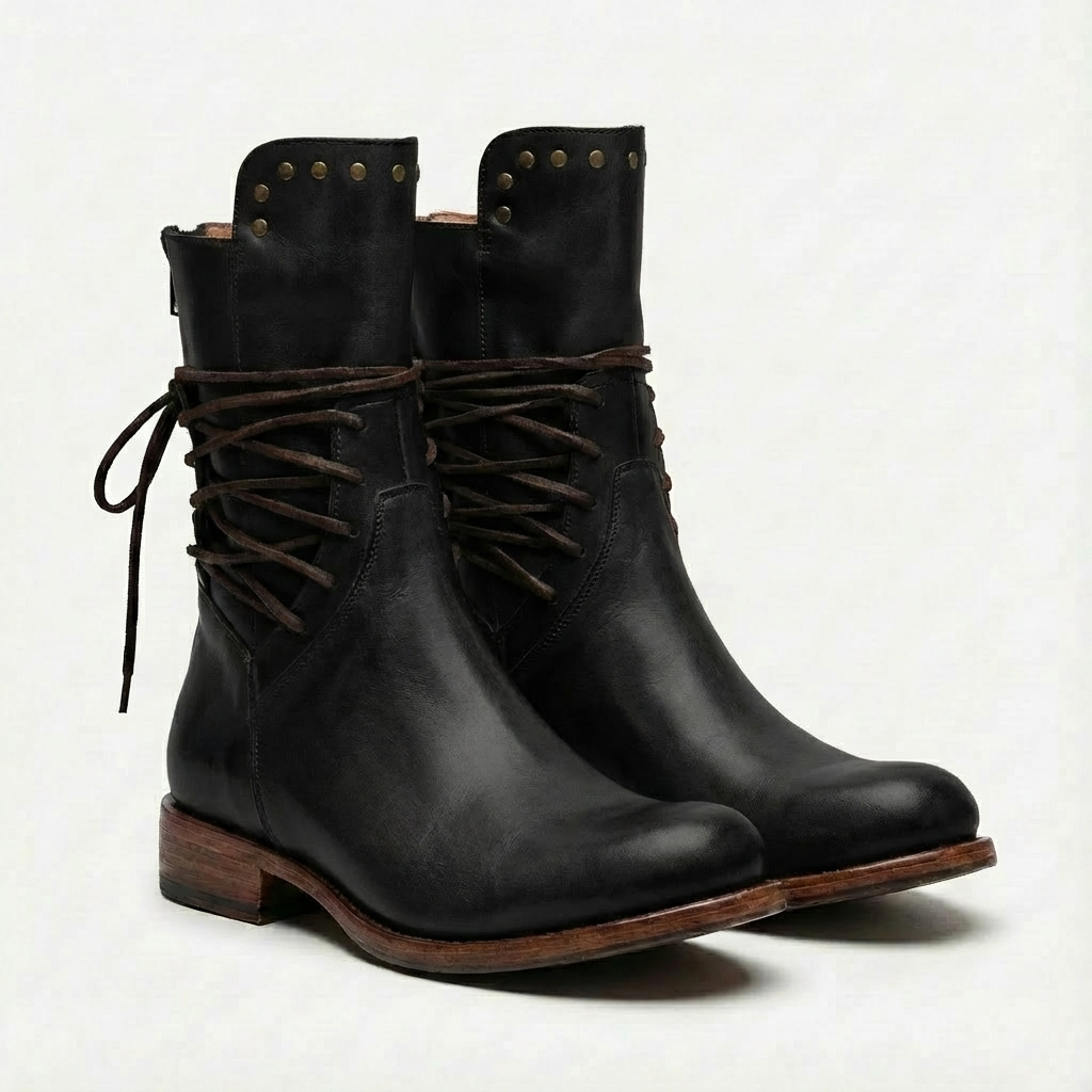 Jamie | Women's Lace-Up Mid-Calf Combat Boots