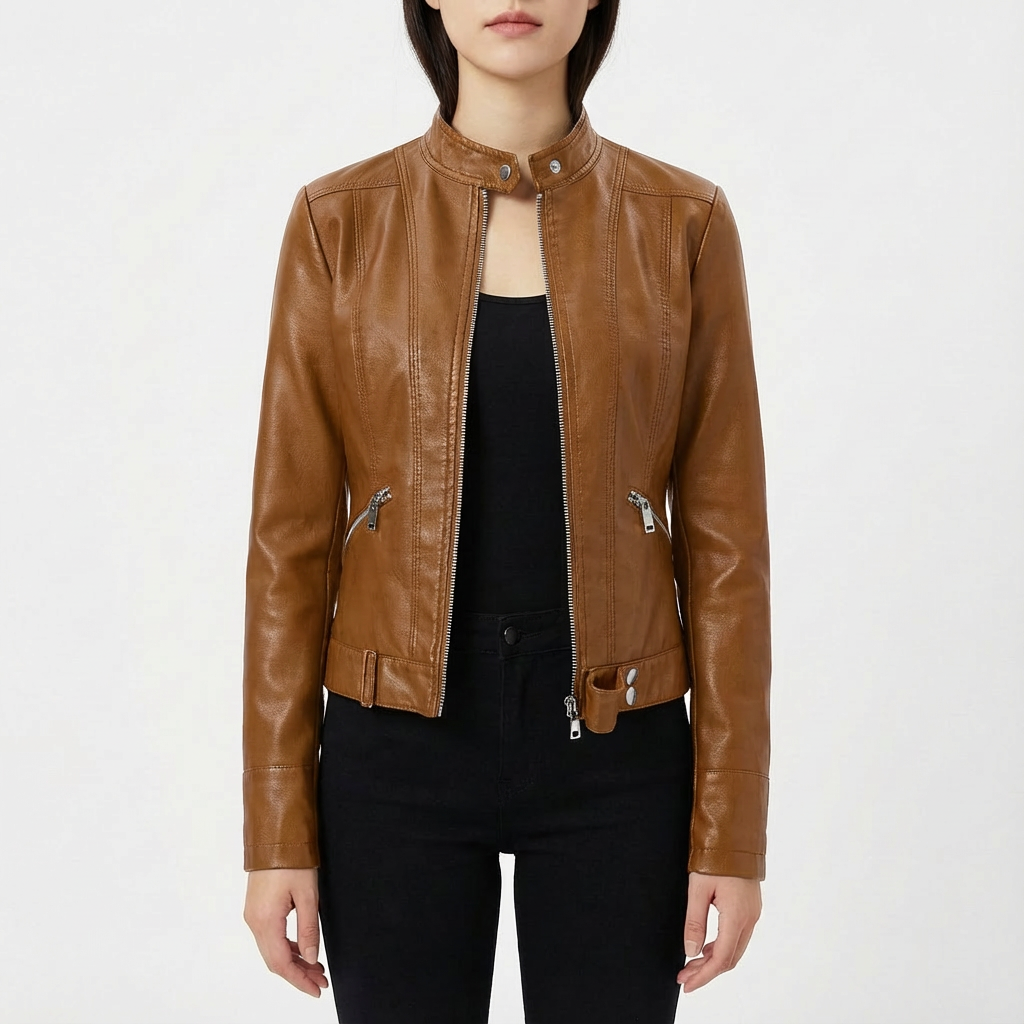 Janet | Women's Slim Fit Biker Jacket