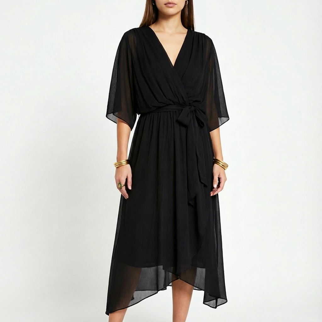 Jemma | Women's Wrap Midi Dress