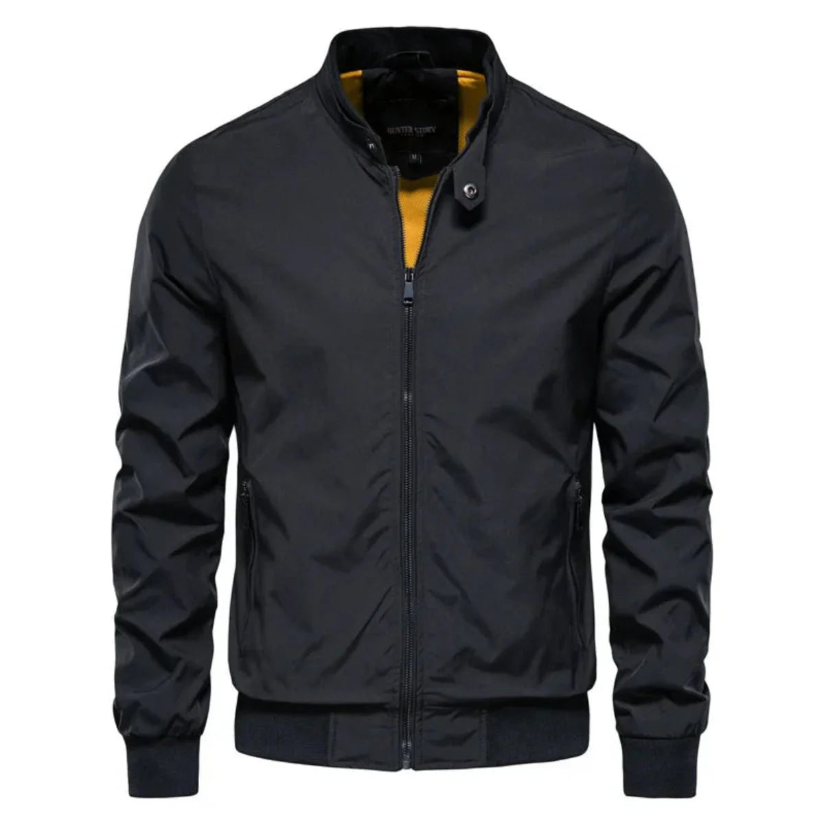 Men's Summer Bomber Jacket With Stand Collar