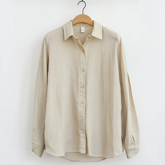 Breathable Linen Shirt with Relaxed Fit for Men