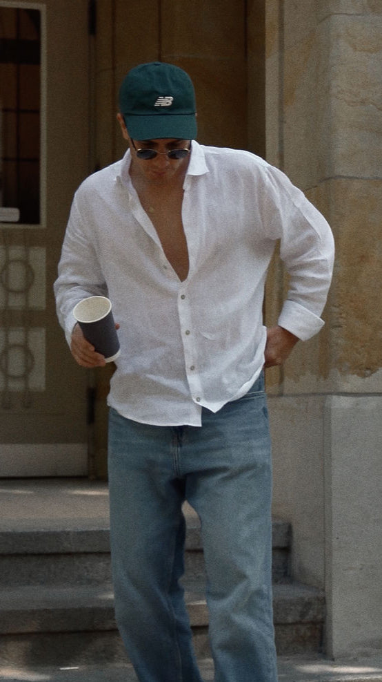 Breathable Linen Shirt with Relaxed Fit for Men