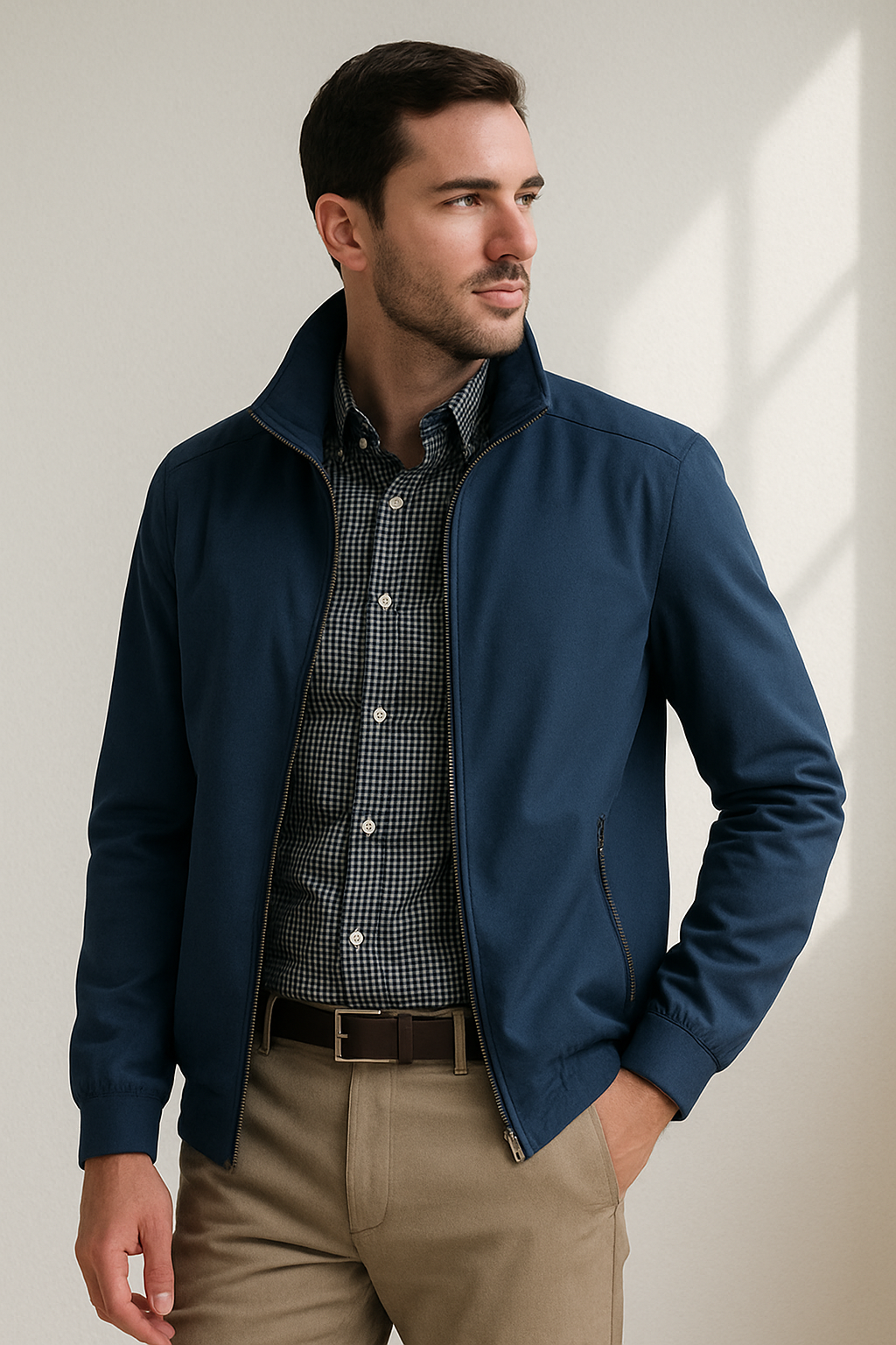 Lightweight Men's Summer Jacket with Wind-Resistant