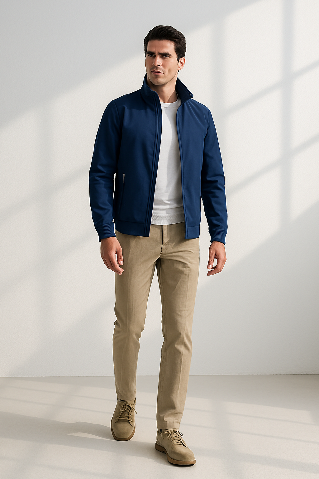 Lightweight Men's Summer Jacket with Wind-Resistant