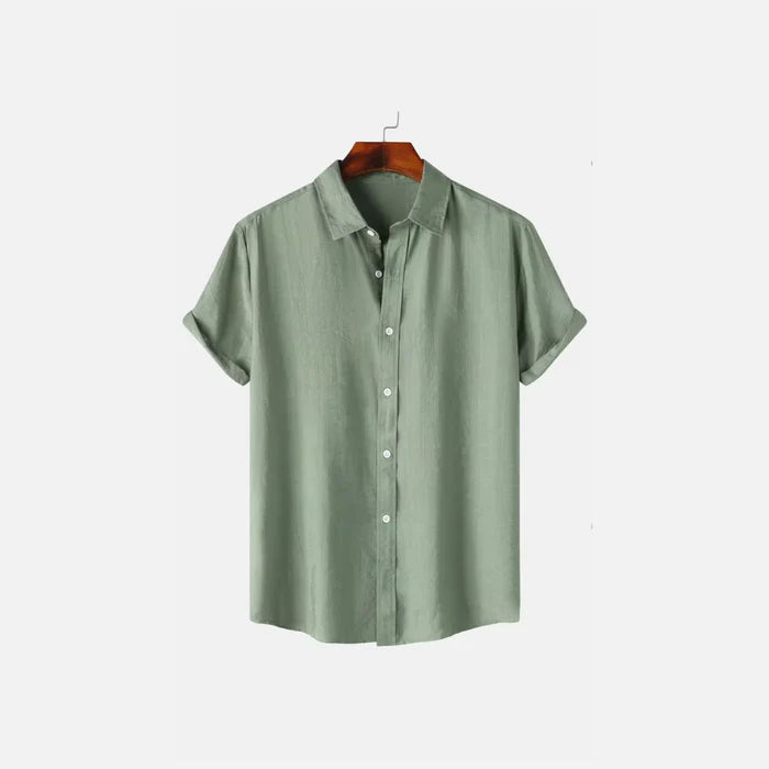 Classic Linen Button Down Shirt for Men