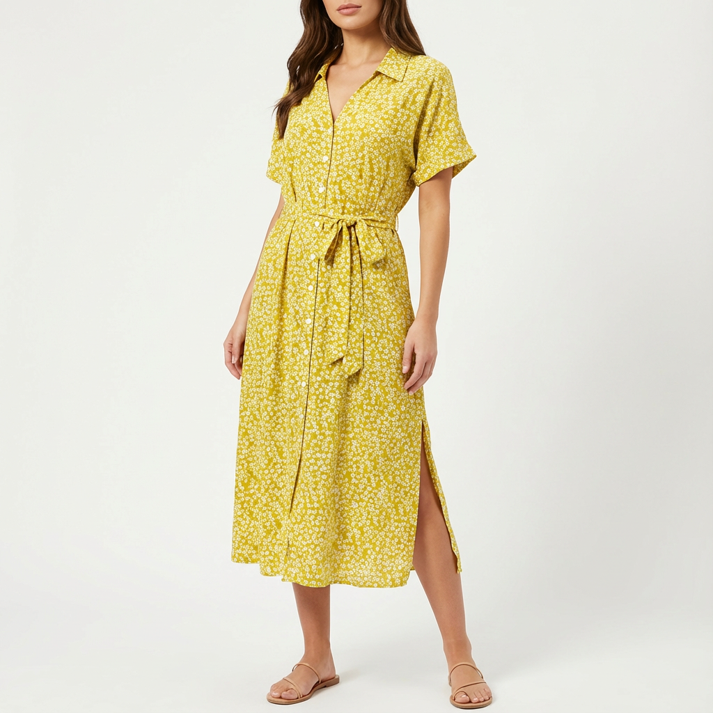 Lisa | Women's Belted Midi Dress