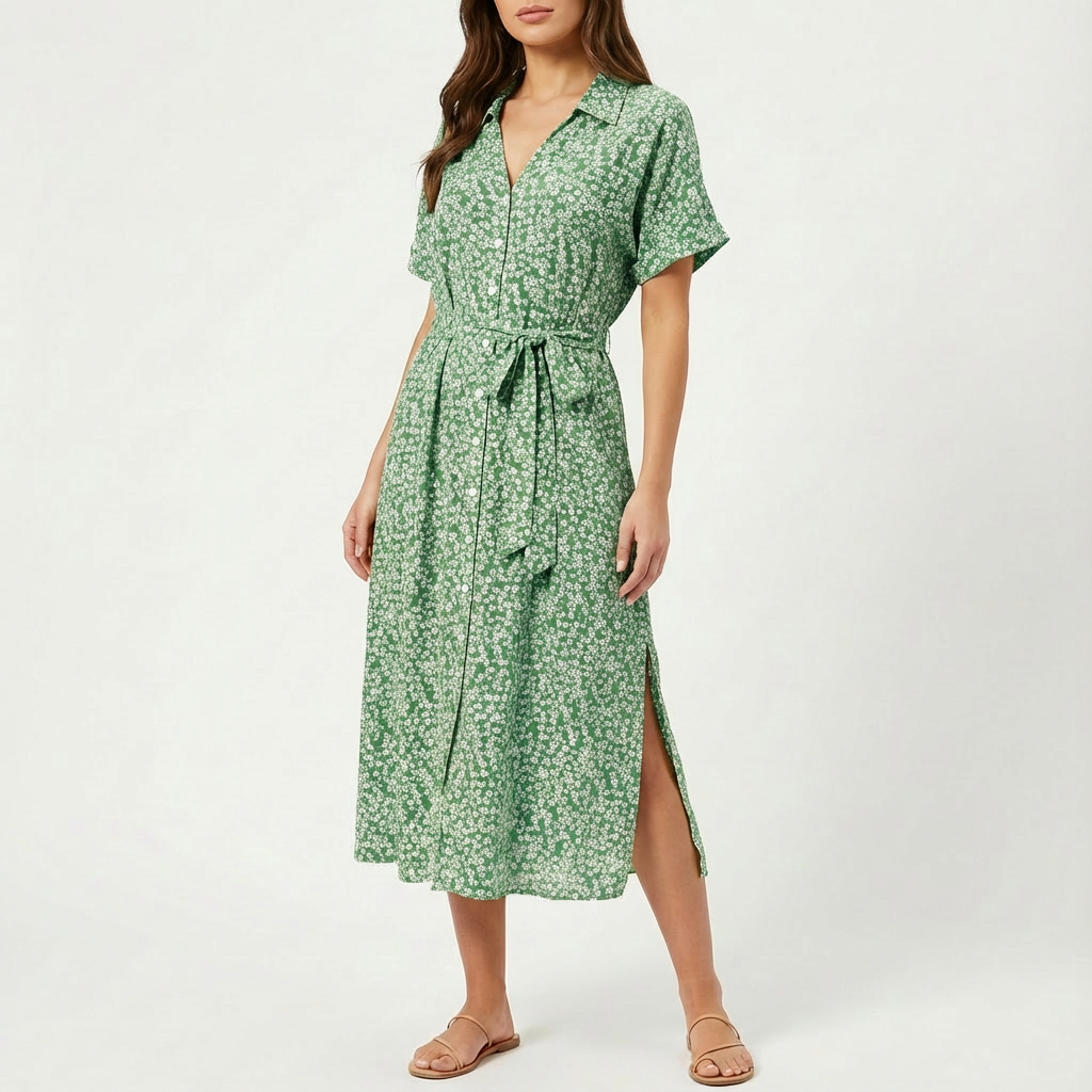 Lisa | Women's Belted Midi Dress