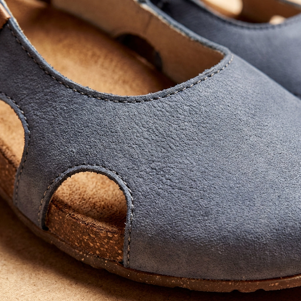 Luna | Women's Mary Jane Flats With Ankle Strap And Rounded Toe | Vintage