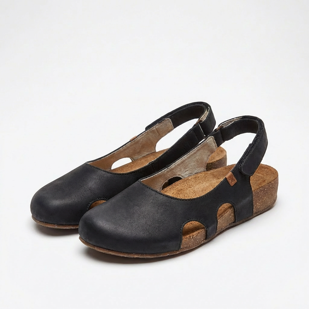 Luna | Women's Mary Jane Flats With Ankle Strap And Rounded Toe | Vintage