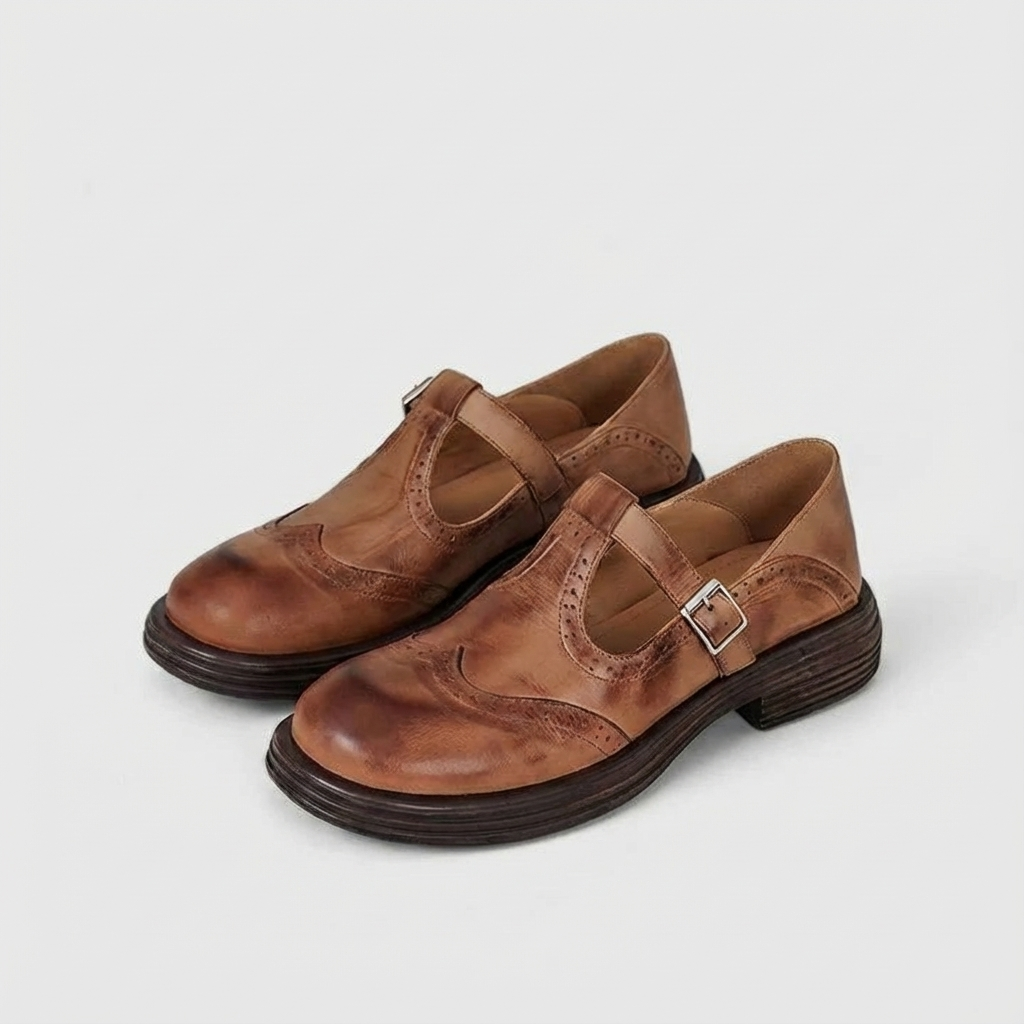 Maya | Women's Mary Jane Platform Buckle Shoes