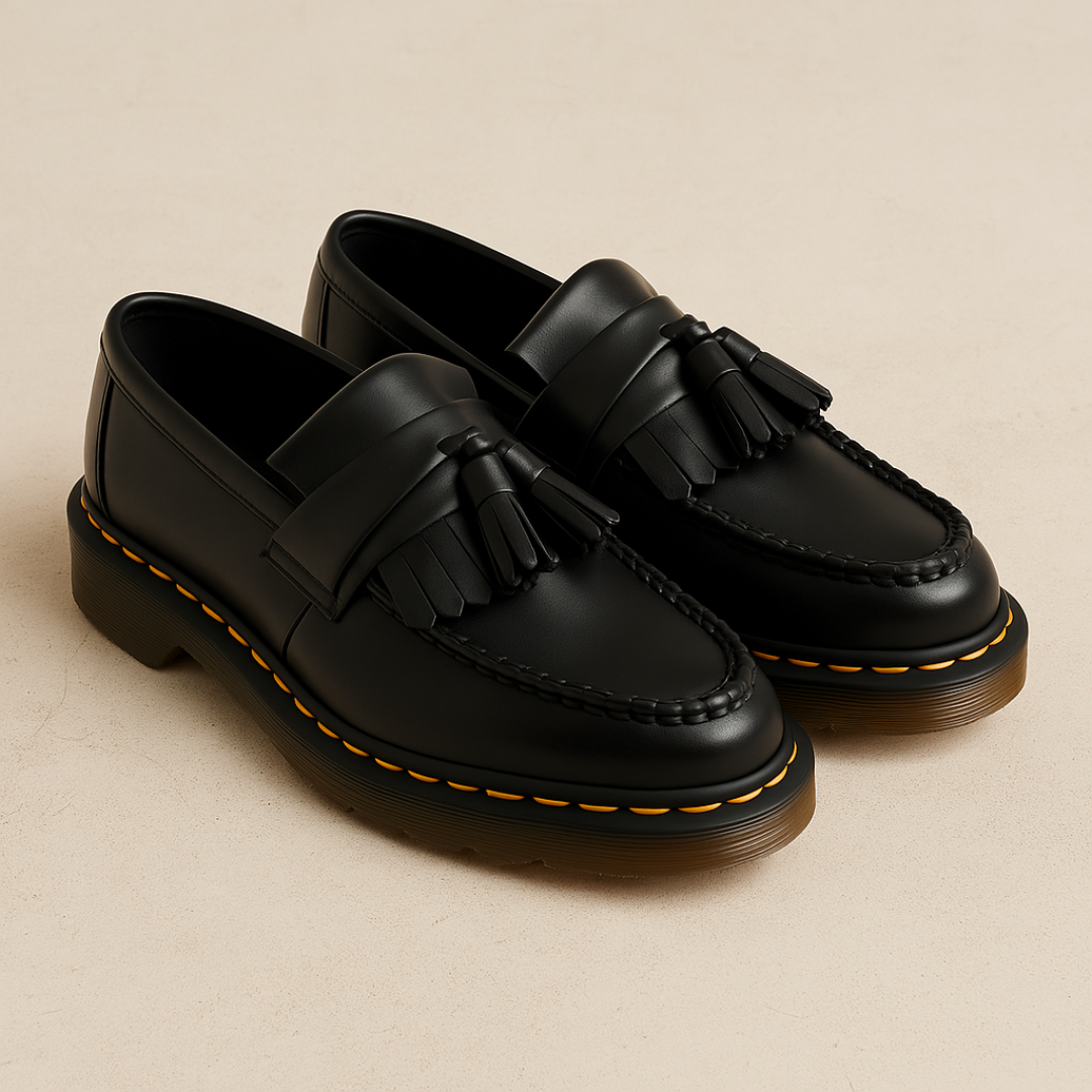 Men's Brown Leather Loafers with Tassel Detail – Comfortable Slip-On Loafer Shoes for Casual and Formal Wear