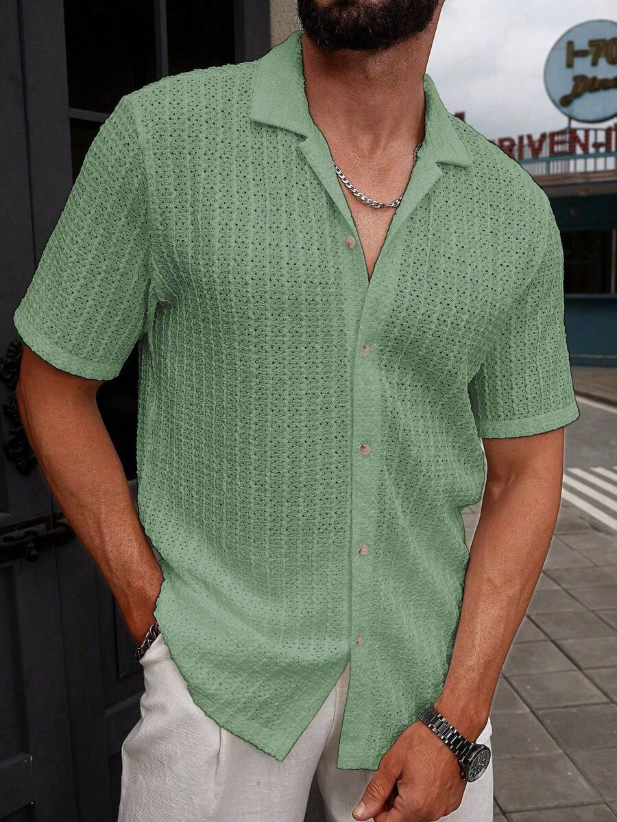 Men's Short Sleeve Summer Casual Shirt