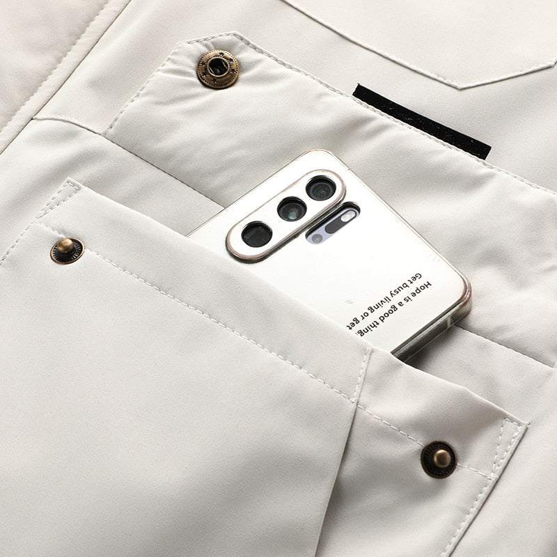 Men's Jacket With Dual Chest Pockets | Waterproof