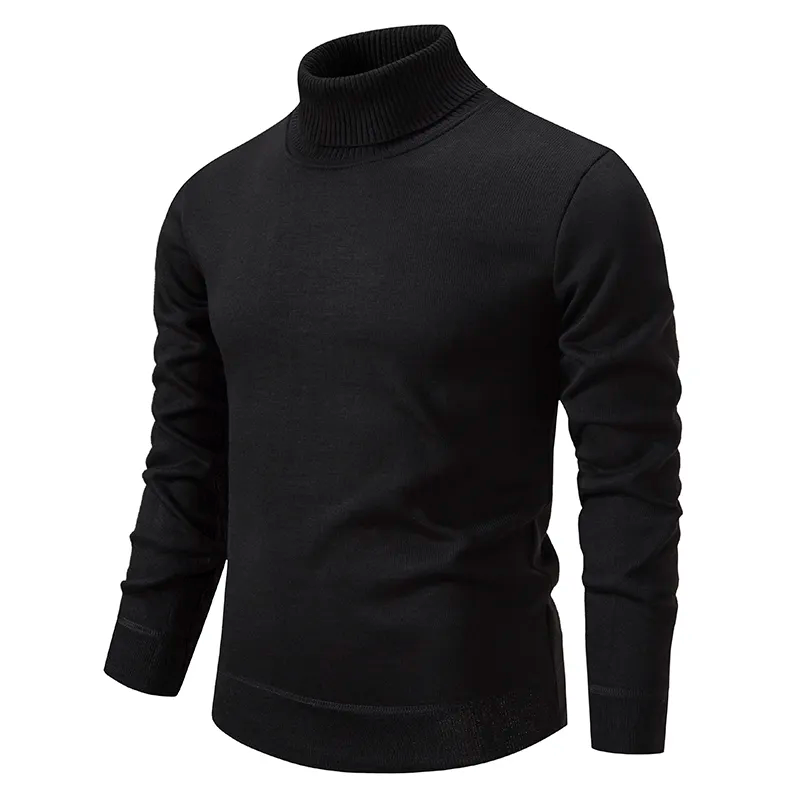 Men’s Jumper With Ribbed Turtleneck | Knitted
